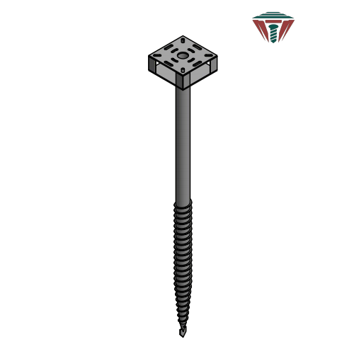 Ground Screw F88.9*1400-220(double flange)