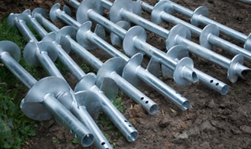 batch hot dip galvanized ground screws coastal projects