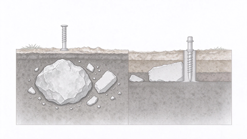 ground screw pre‑installation risk identification